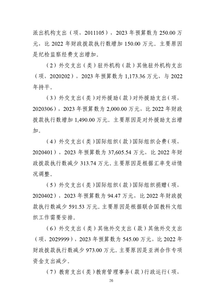 教育部公布2023部门预算，同比去年执行数增加24.72亿元